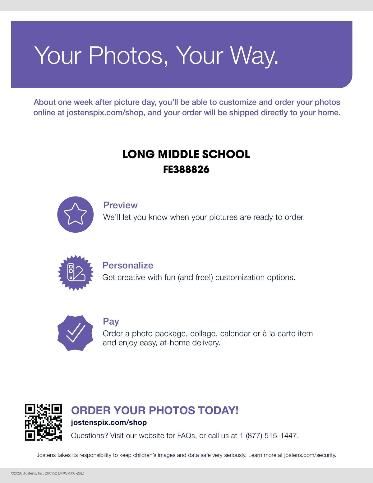 Picture Day TOMORROW