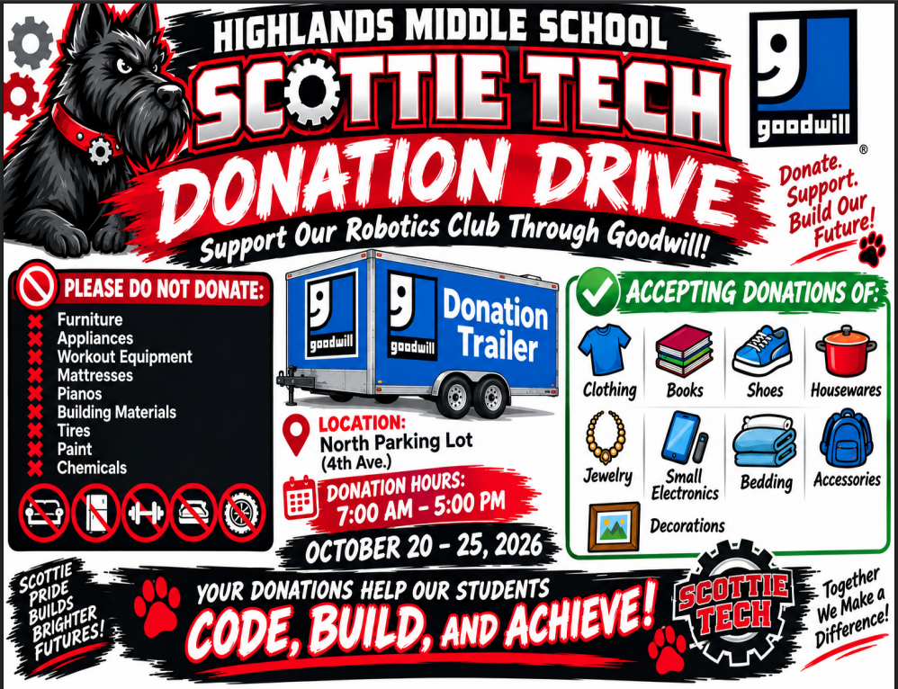 Support the Highlands Scottie Tech Club!!