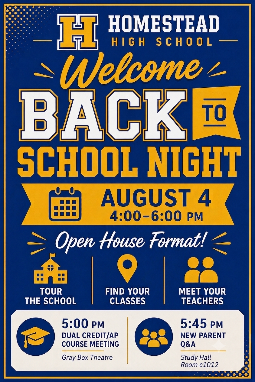 Back to School Night - August 4
