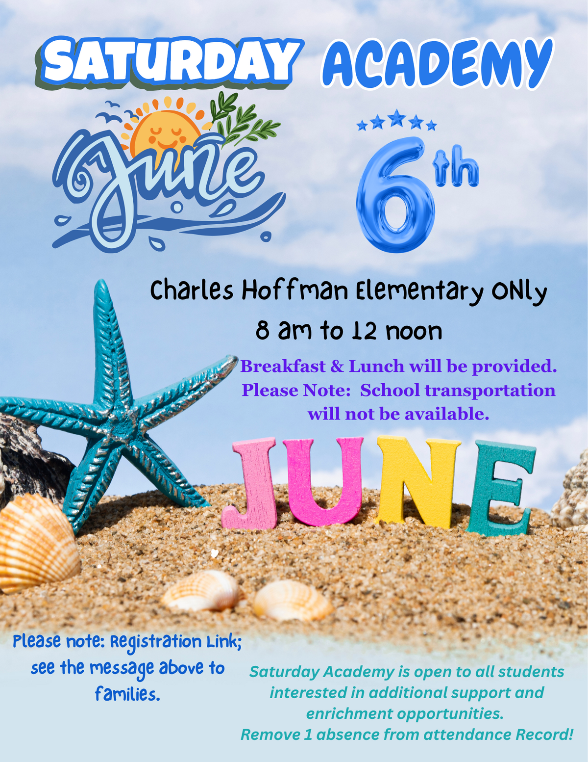 Saturday Academy at CHE: June 6th