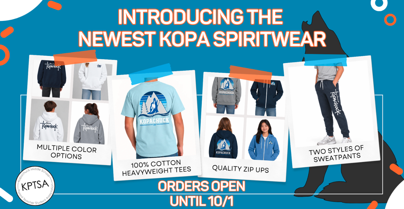  LAST DAY TOMORROW! Get Your Kopachuck Spirit Wear
