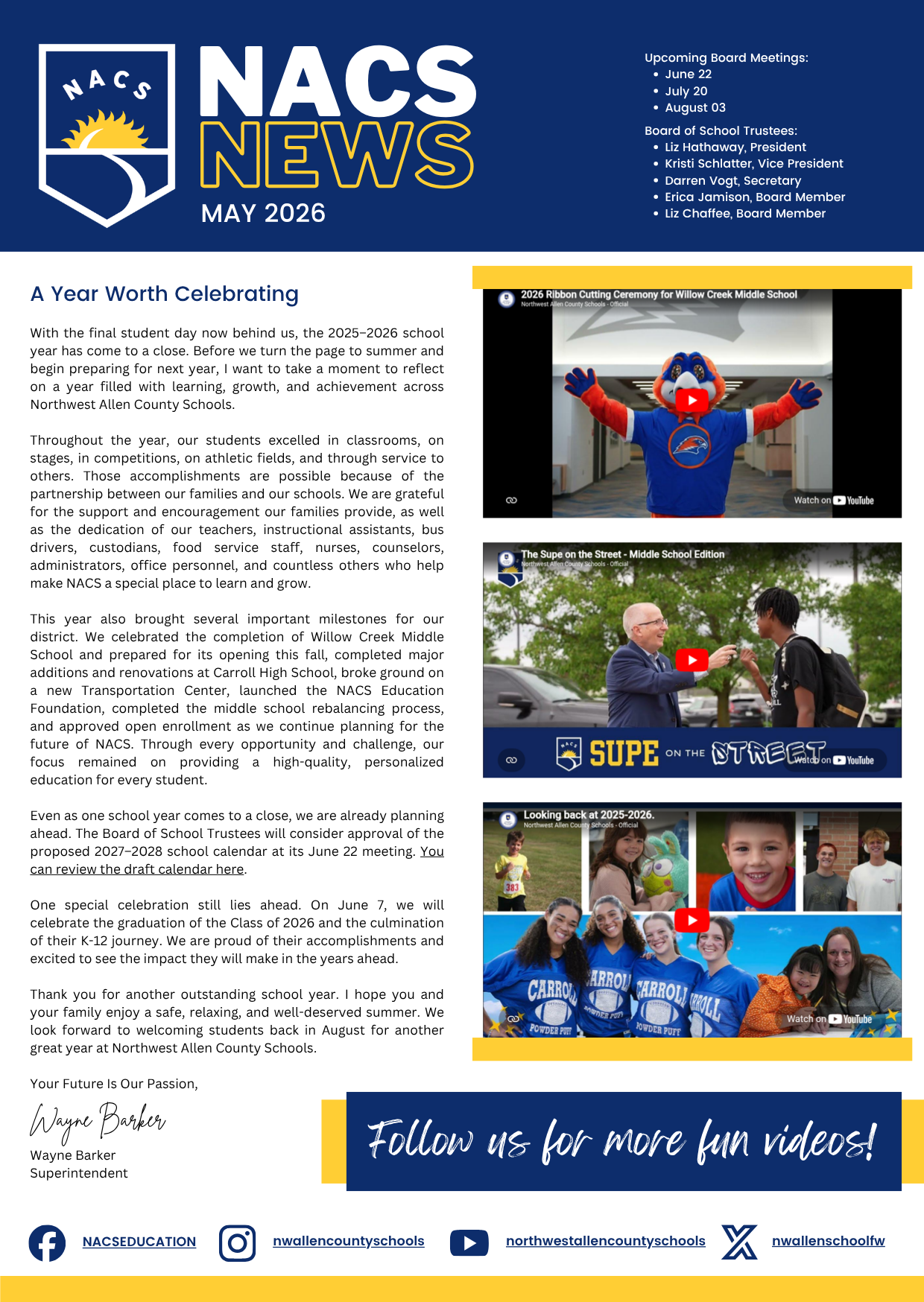 NACS News: May 2026 Edition
