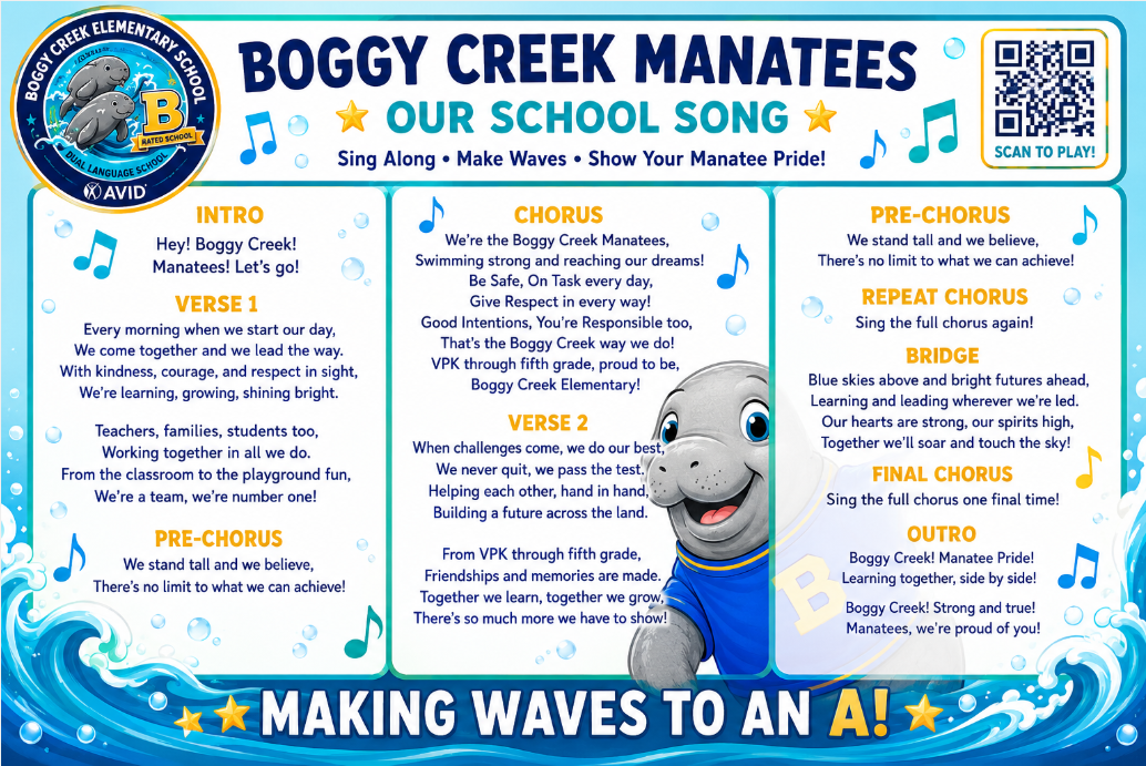 Sing Along, Make Waves - Show your Manatee pride!