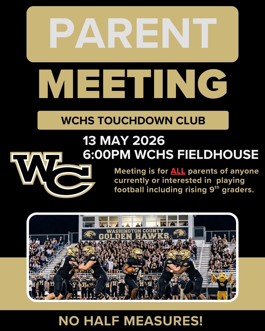 Parent Meeting Wednesday Night