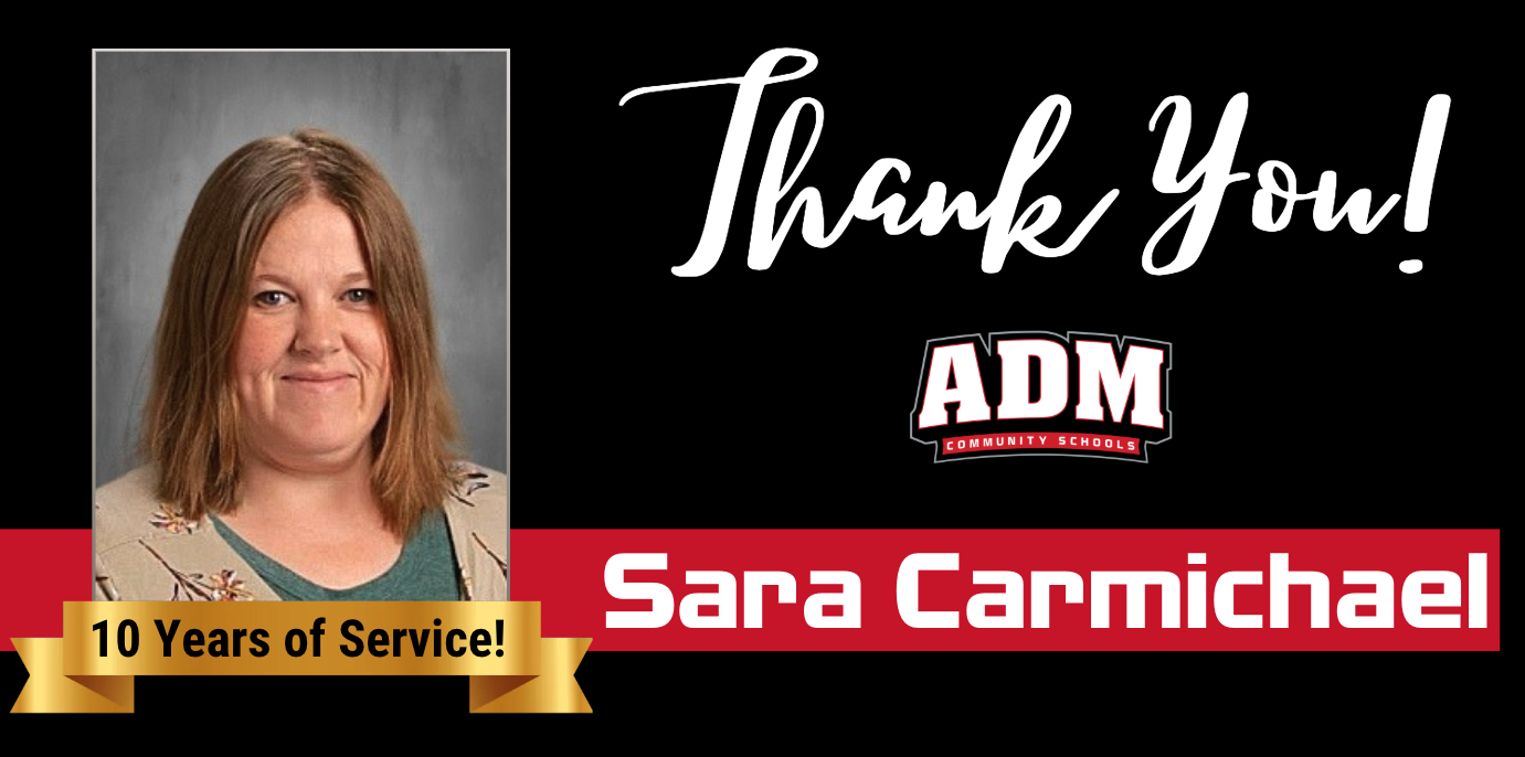 Sara Carmichael ~ 10 Years of Service!
