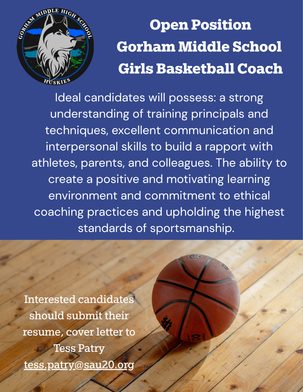 Coach Needed