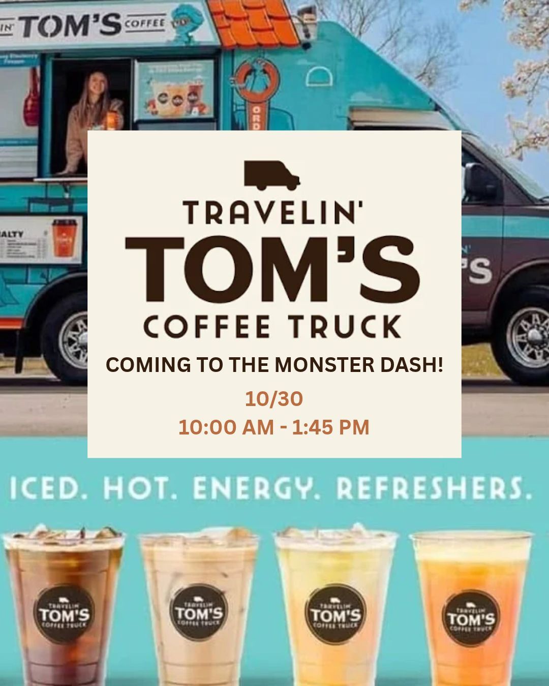 Travelin Tom's at Monster Dash