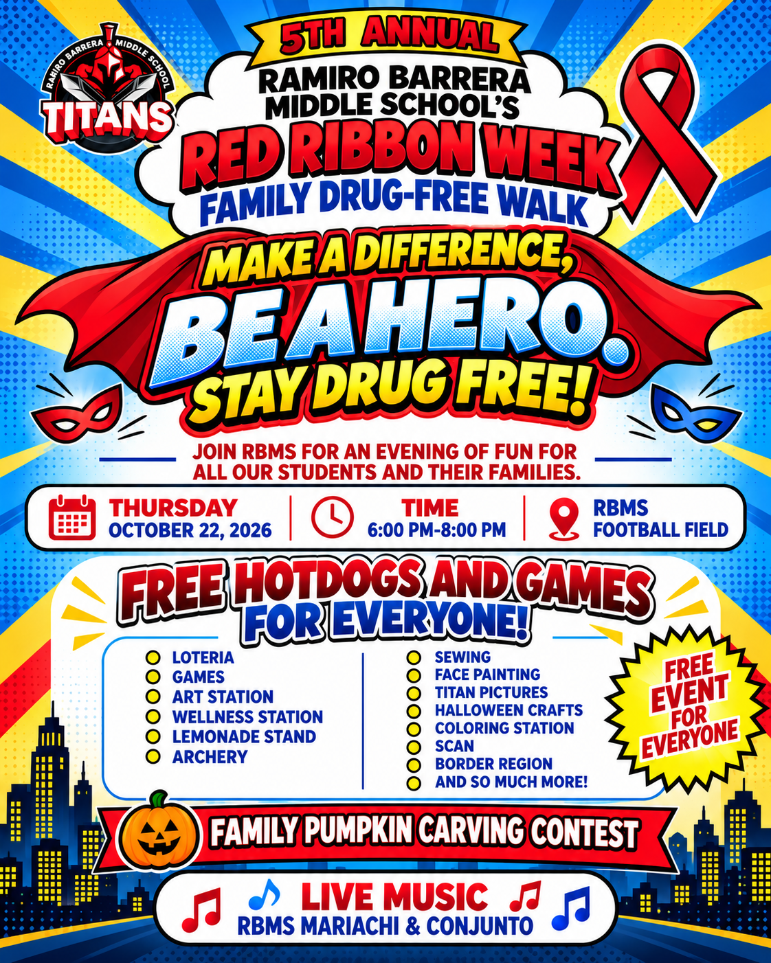 RBMS’s 5th Annual Family Drug-Free Walk