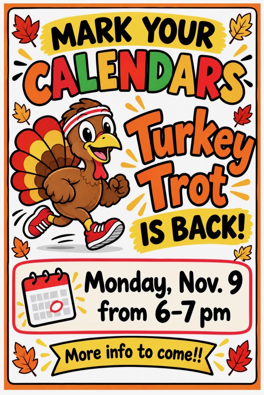 🦃 Save the Date! Turkey Trot is back! 👟