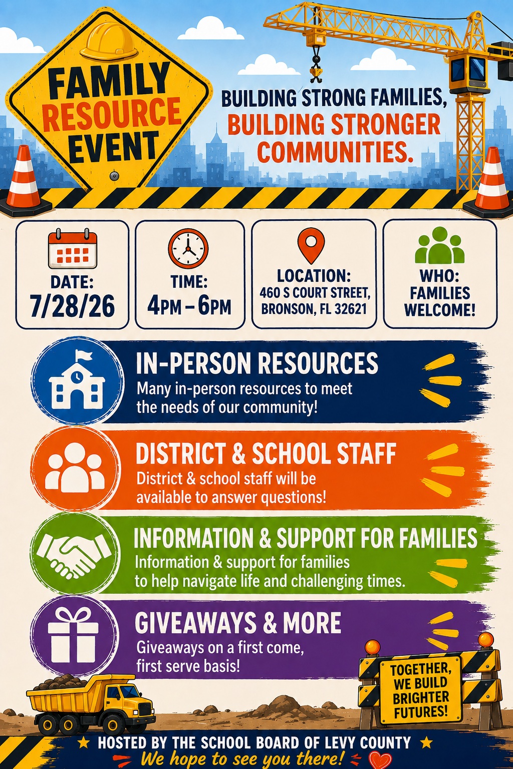 Don't Forget Family Resource Event Tomorrow! 