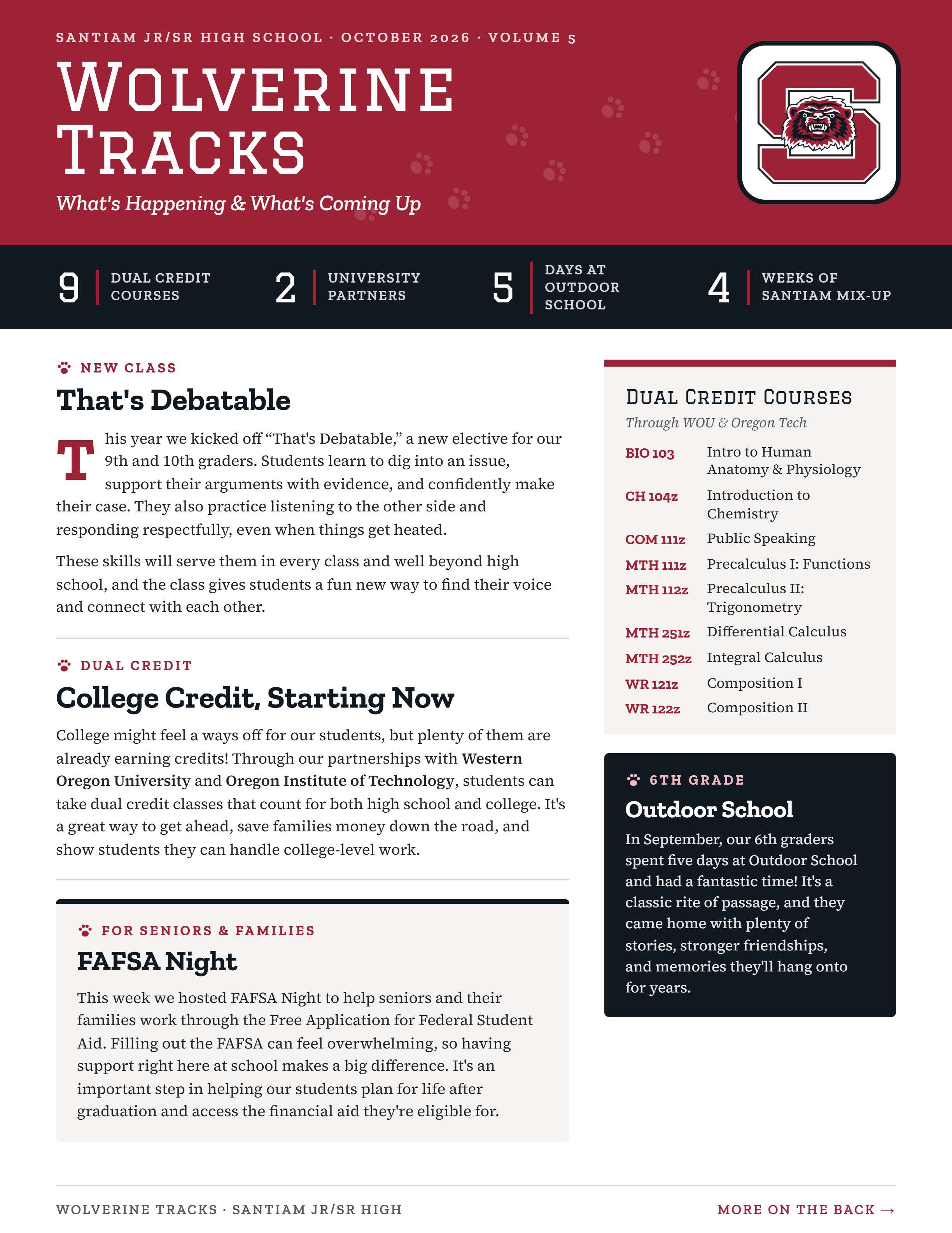 September/October Newsletter