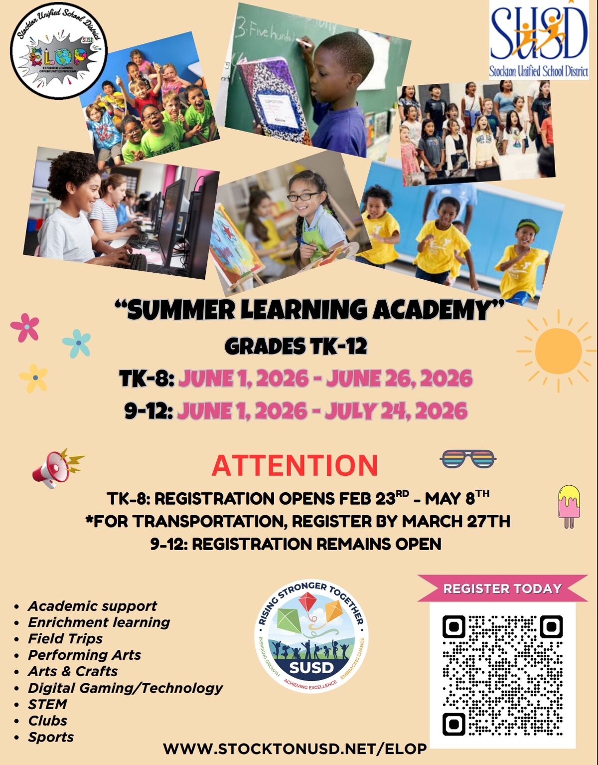 Summer School Learning Academy 