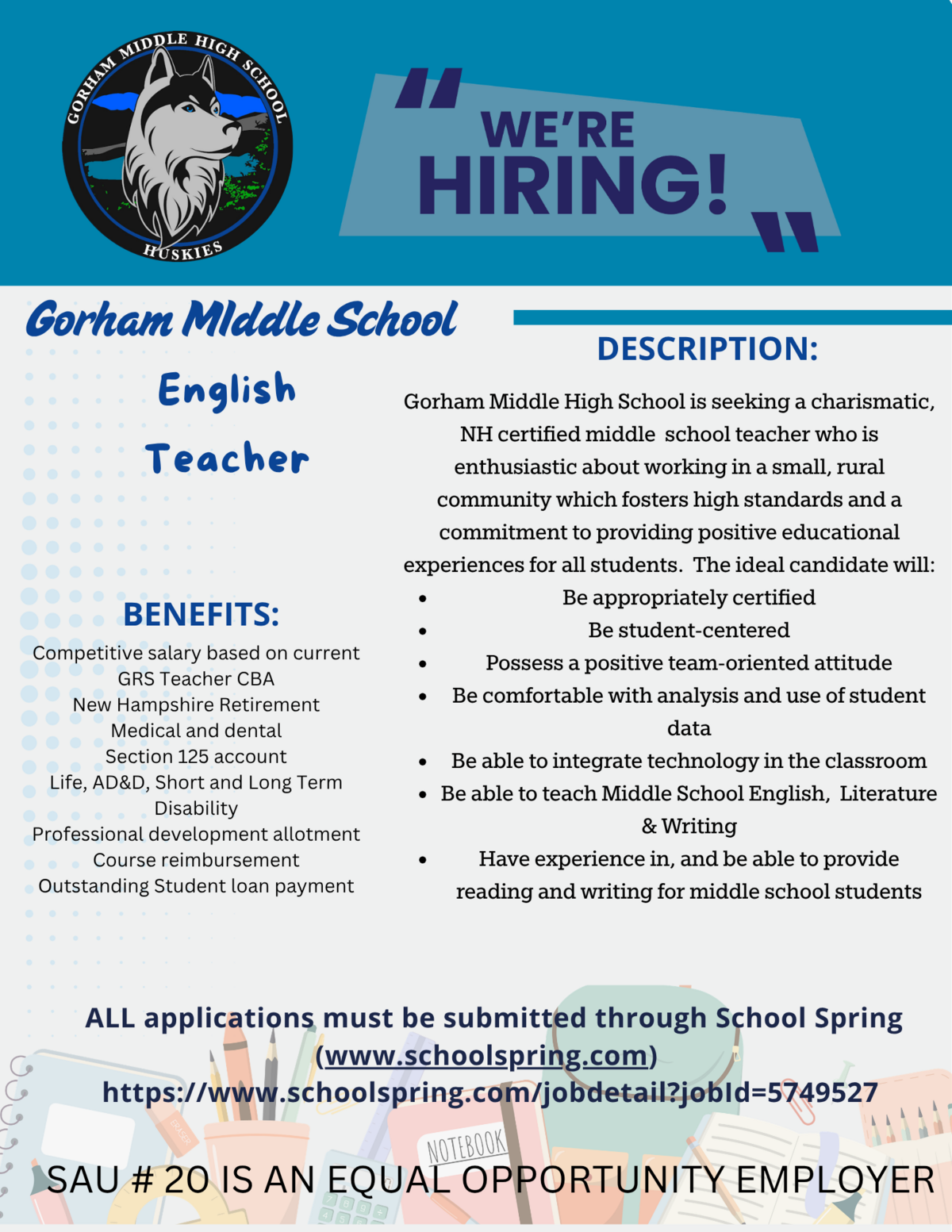 Now hiring