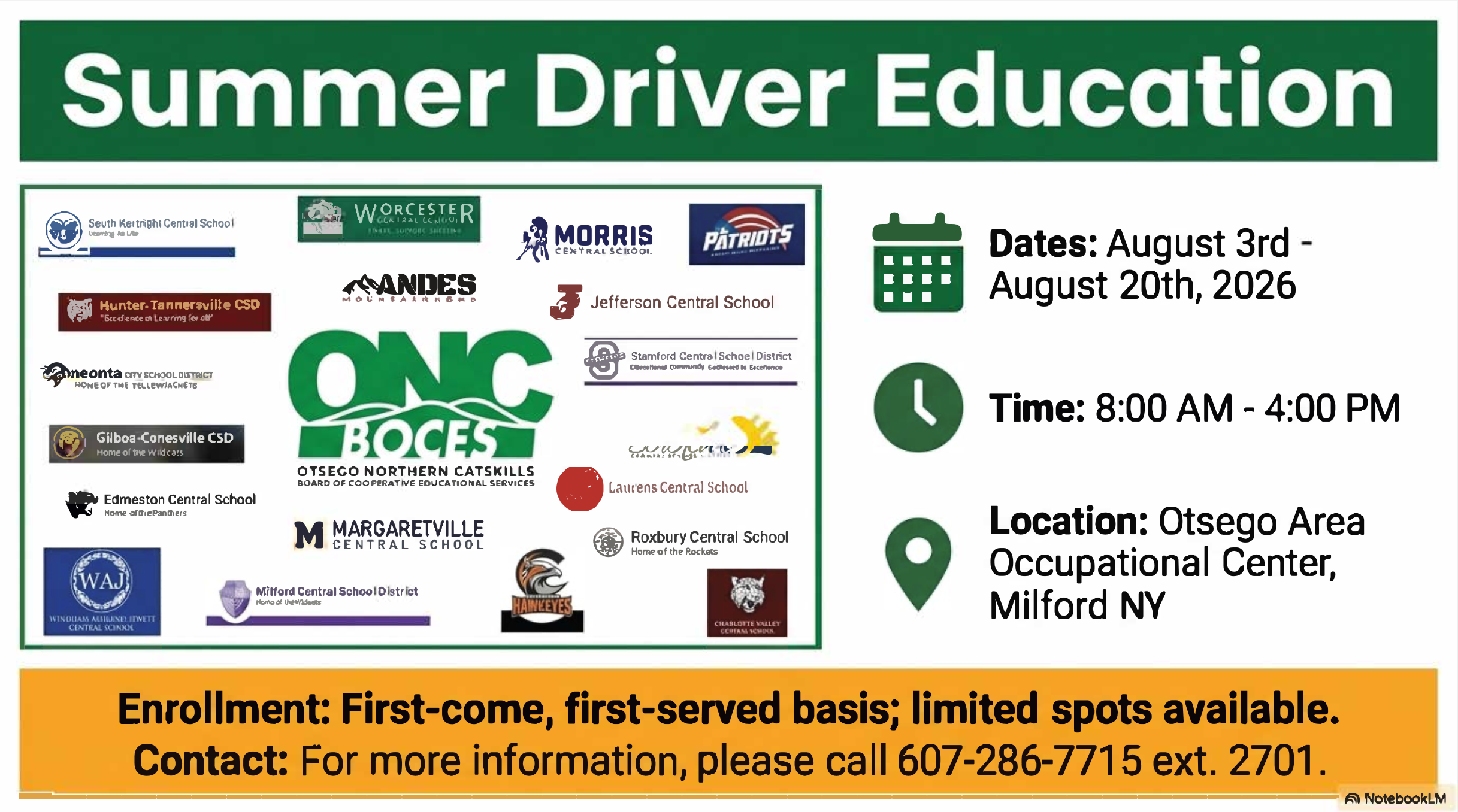 Summer Driver Education