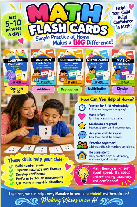 🔢💙 Math Flash Cards: Small Practice, BIG Results! 🌊