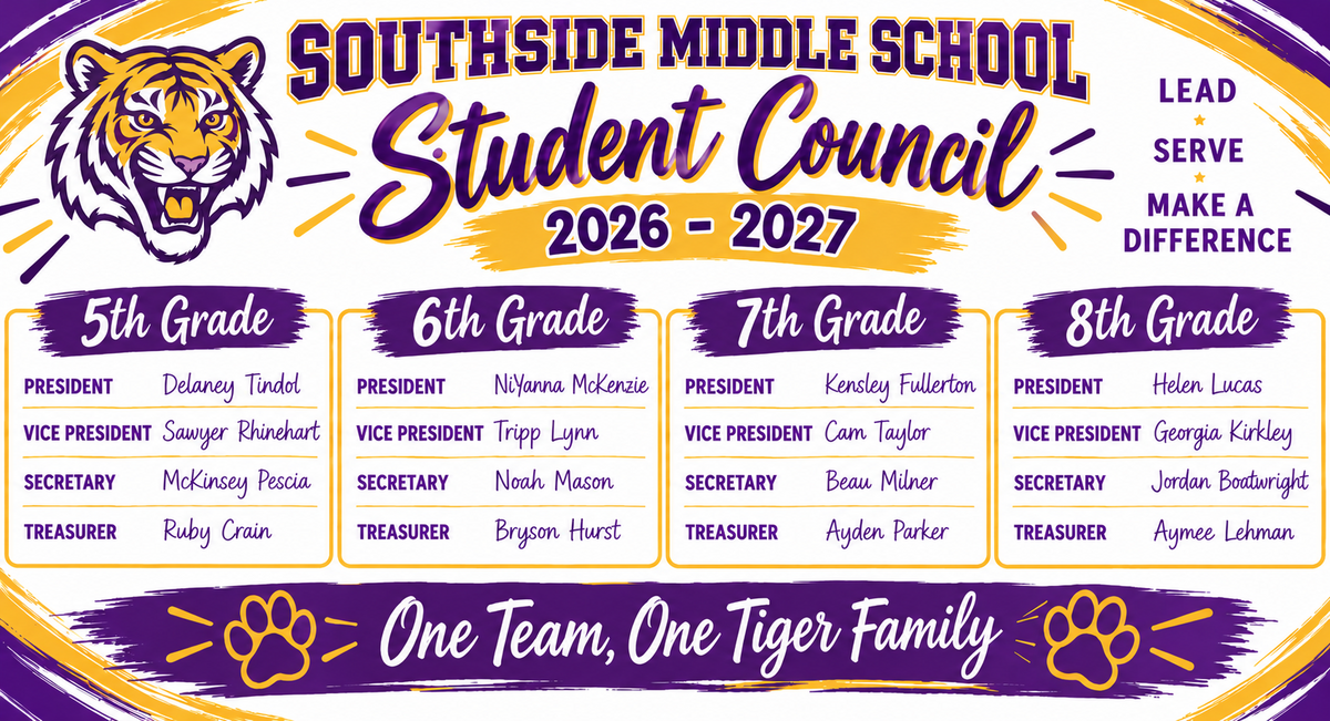 SMS Student Council - Congrats!
