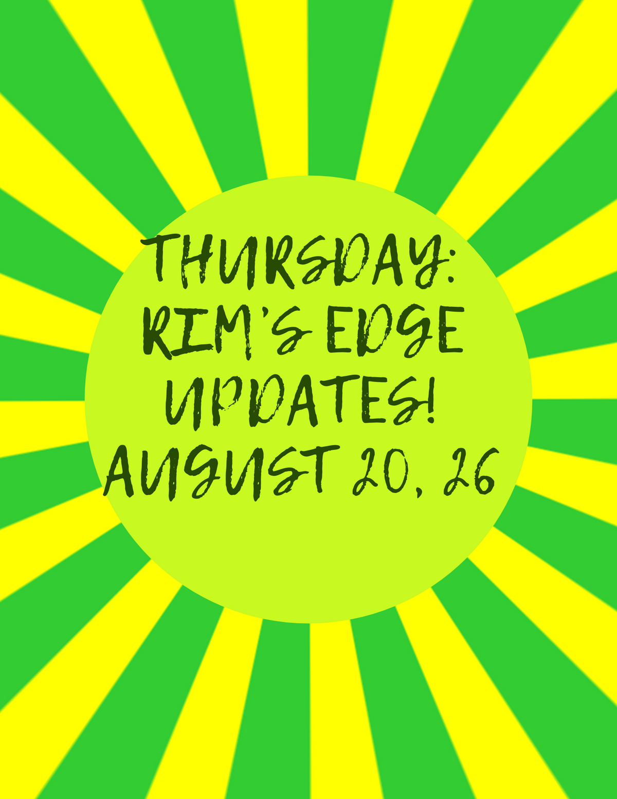 Thursday: RIM's Edge Updates 8/20/26