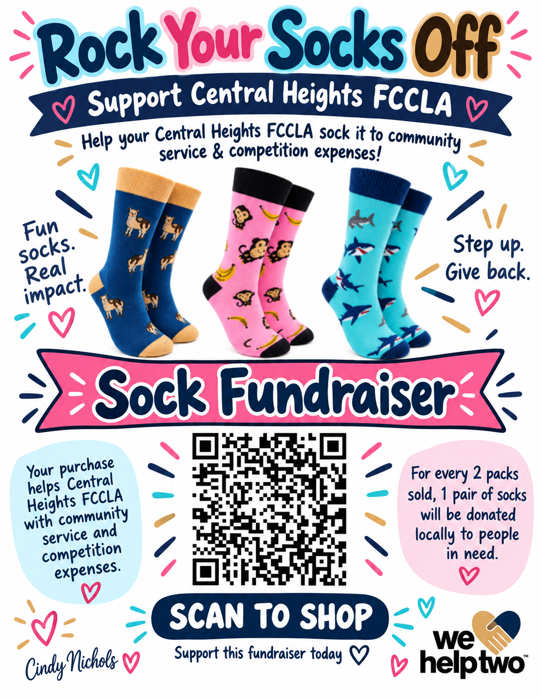 Central Heights FCCLA Sock Fundraiser is Here! 🧦