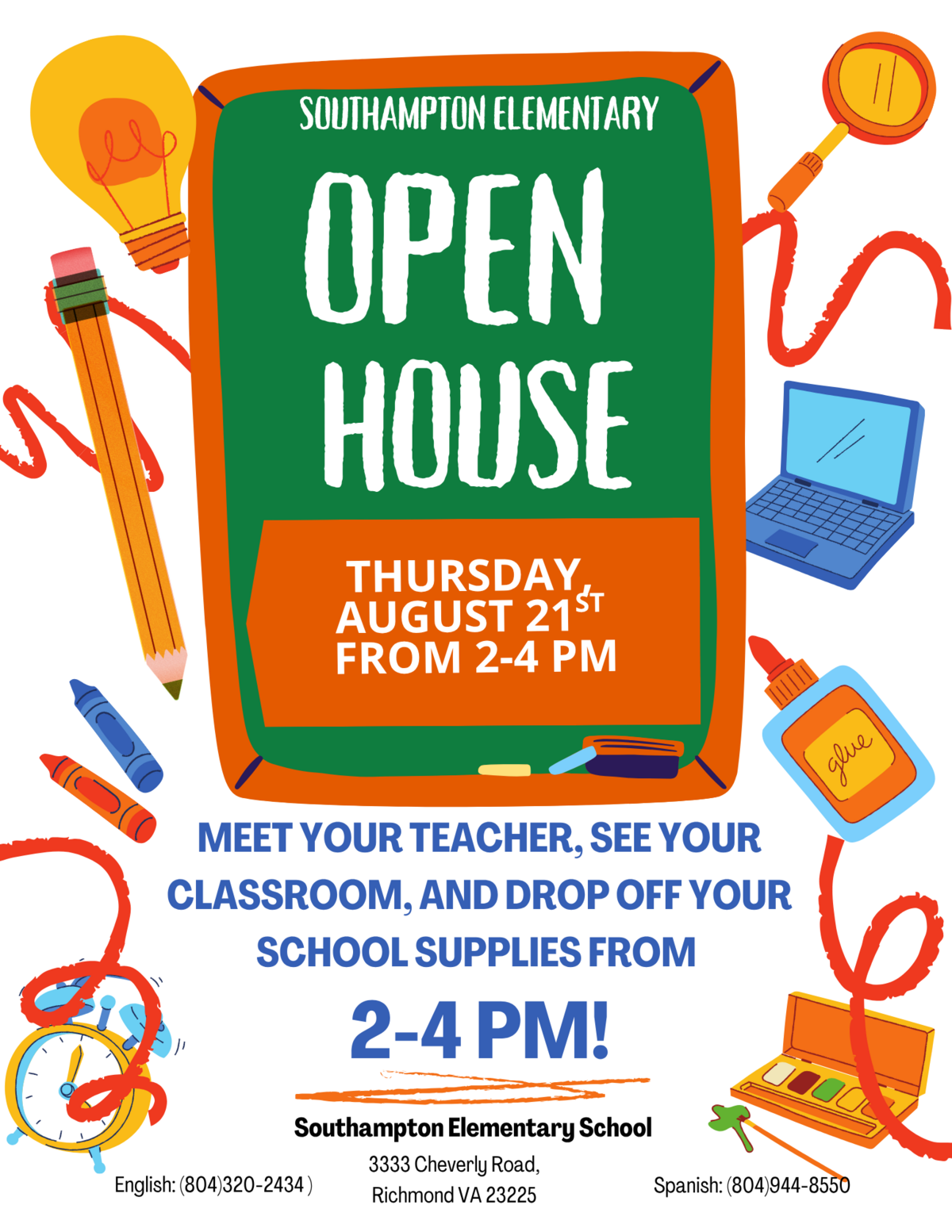 Open House 8/21 2-4 pm
