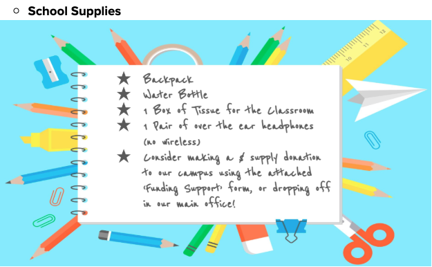 School Supplies