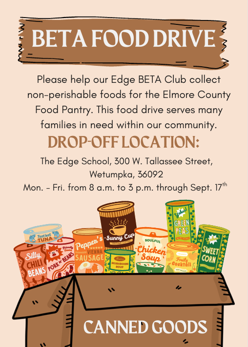 THE EDGE: BETA CLUB FOOD DRIVE