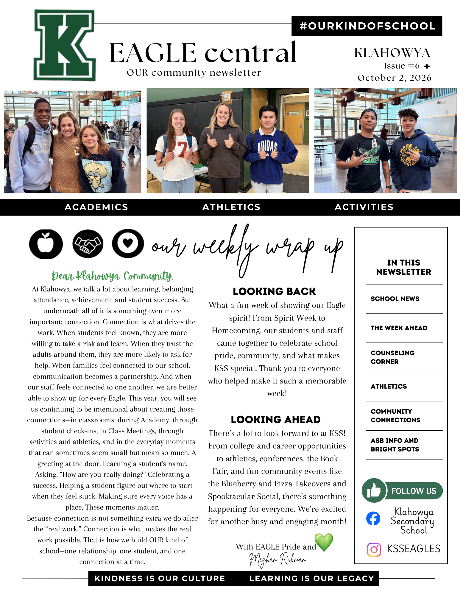 Eagle Central Newsletter