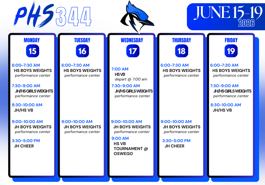 Week at a Glance June 15-19, 2026