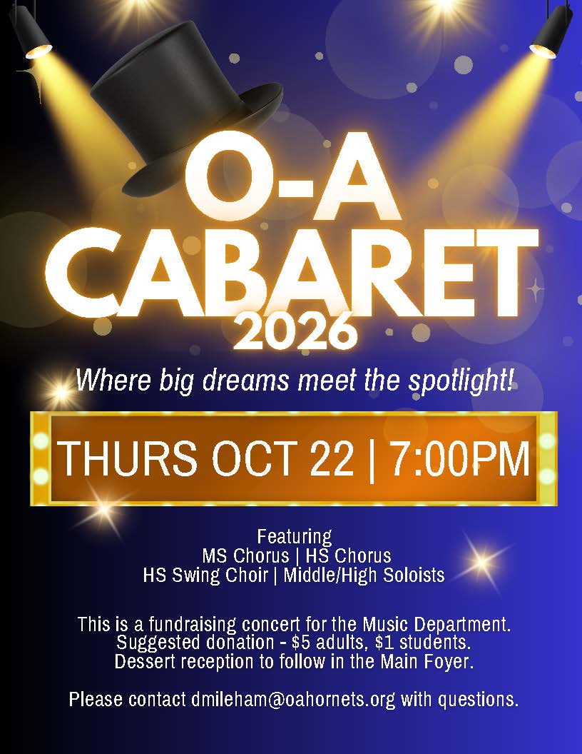 OA CABARET - THURSDAY OCT 22 @ 7PM