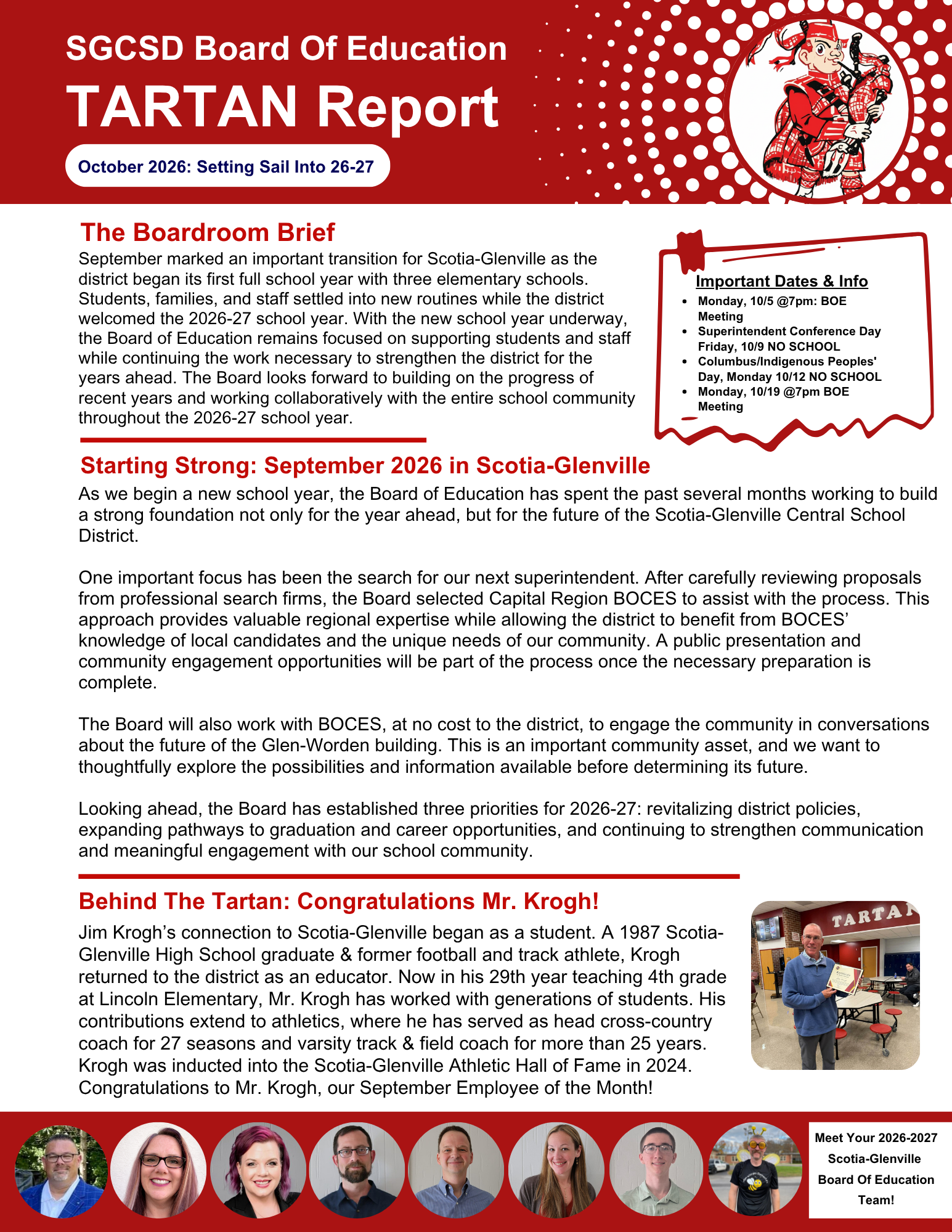 BOE: October 2026 Tartan Report