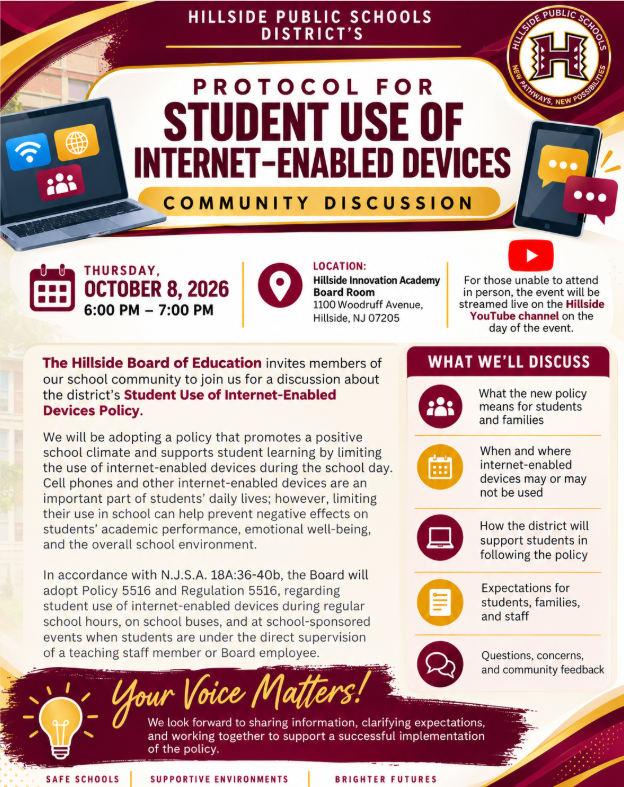 Student Use of Internet-Enabled Devices Community Discussion!