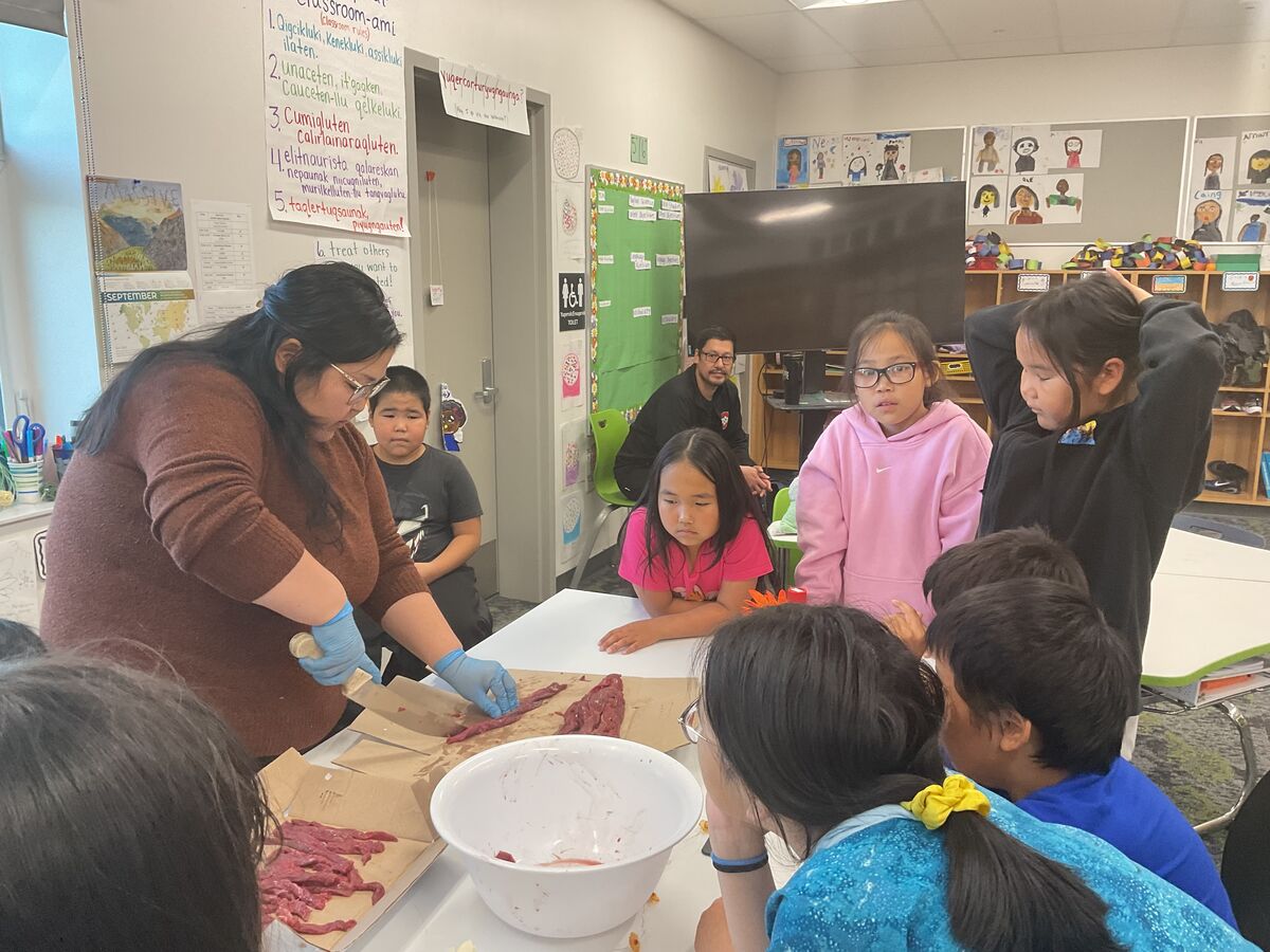 The Making of Moose Jerky for 4th-6th Grades at Eek School