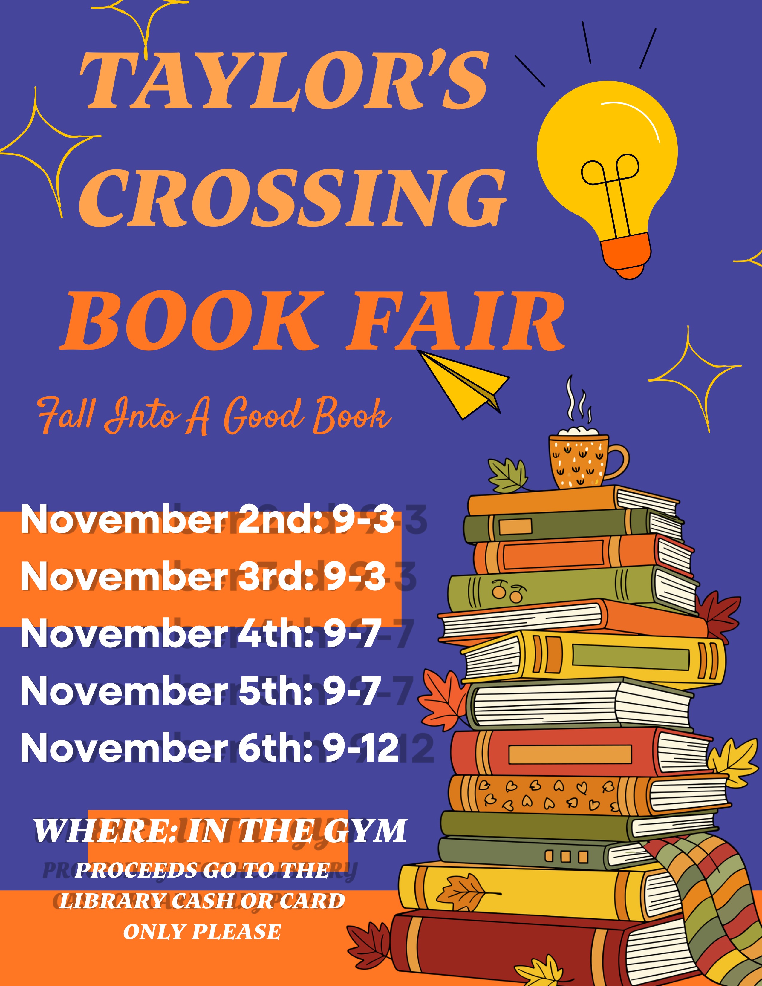 Save the Date - Fall Book Fair