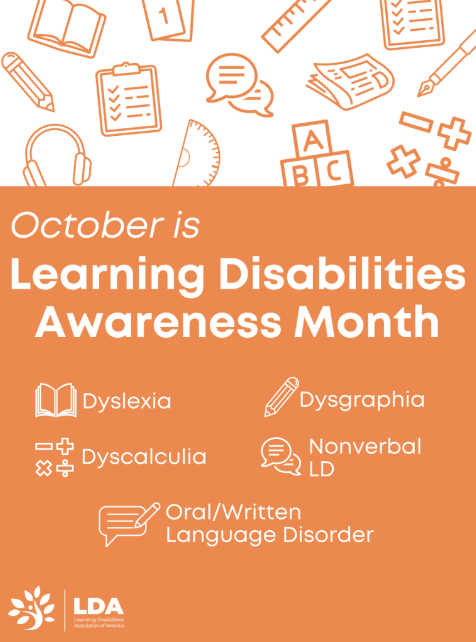 October is Learning Disabilities Awareness Month