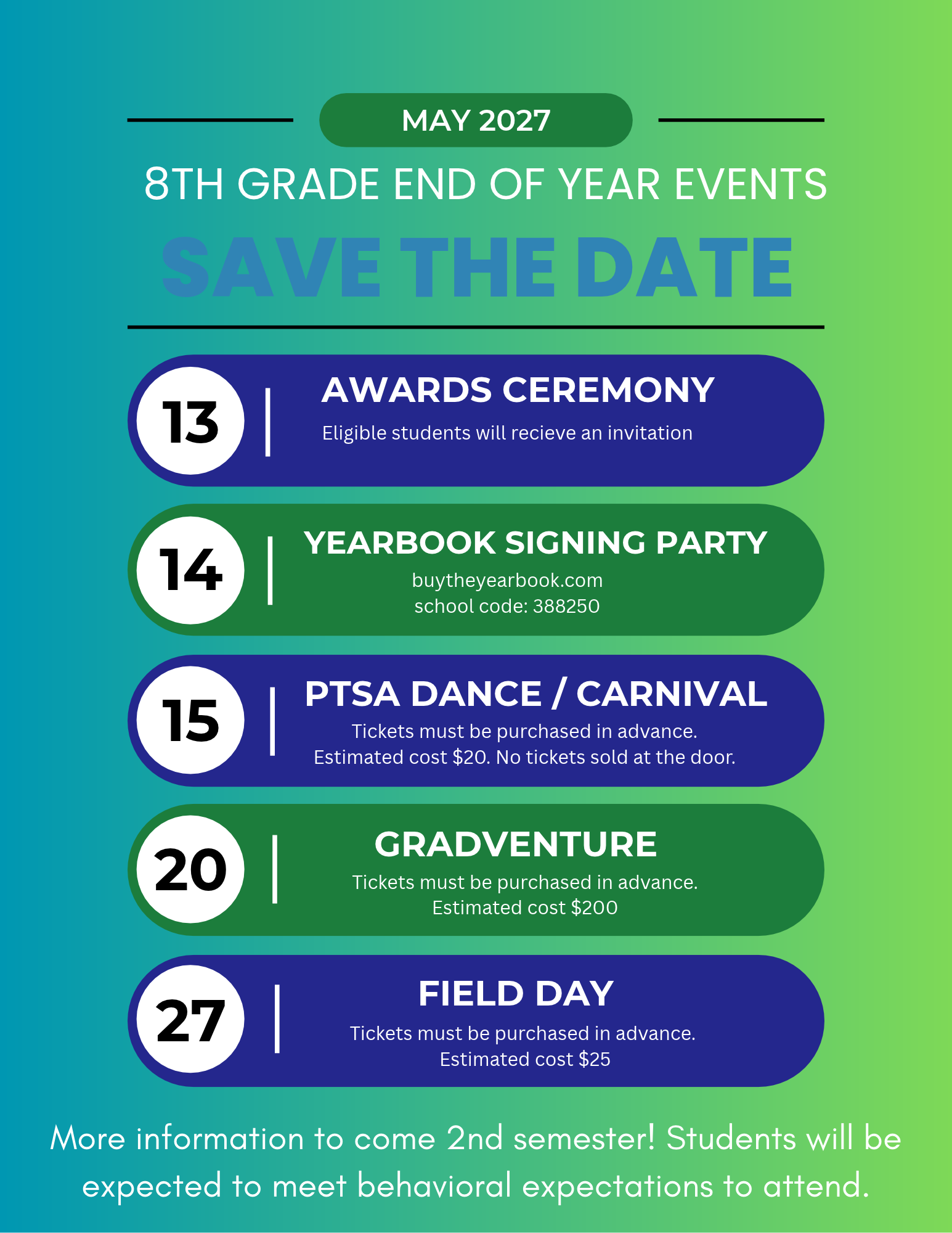 8th Grade End of Year