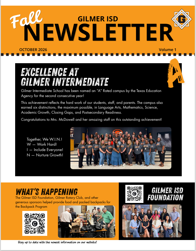 GISD Fall Newsletter