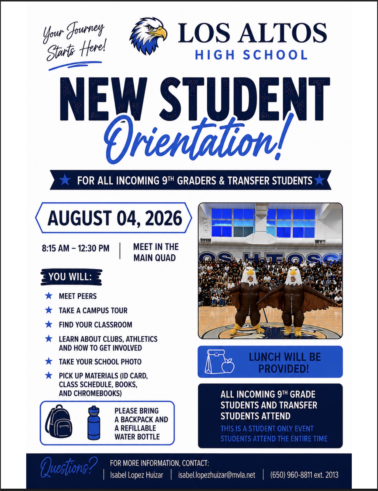 Freshman and New Student Orientation, August 4