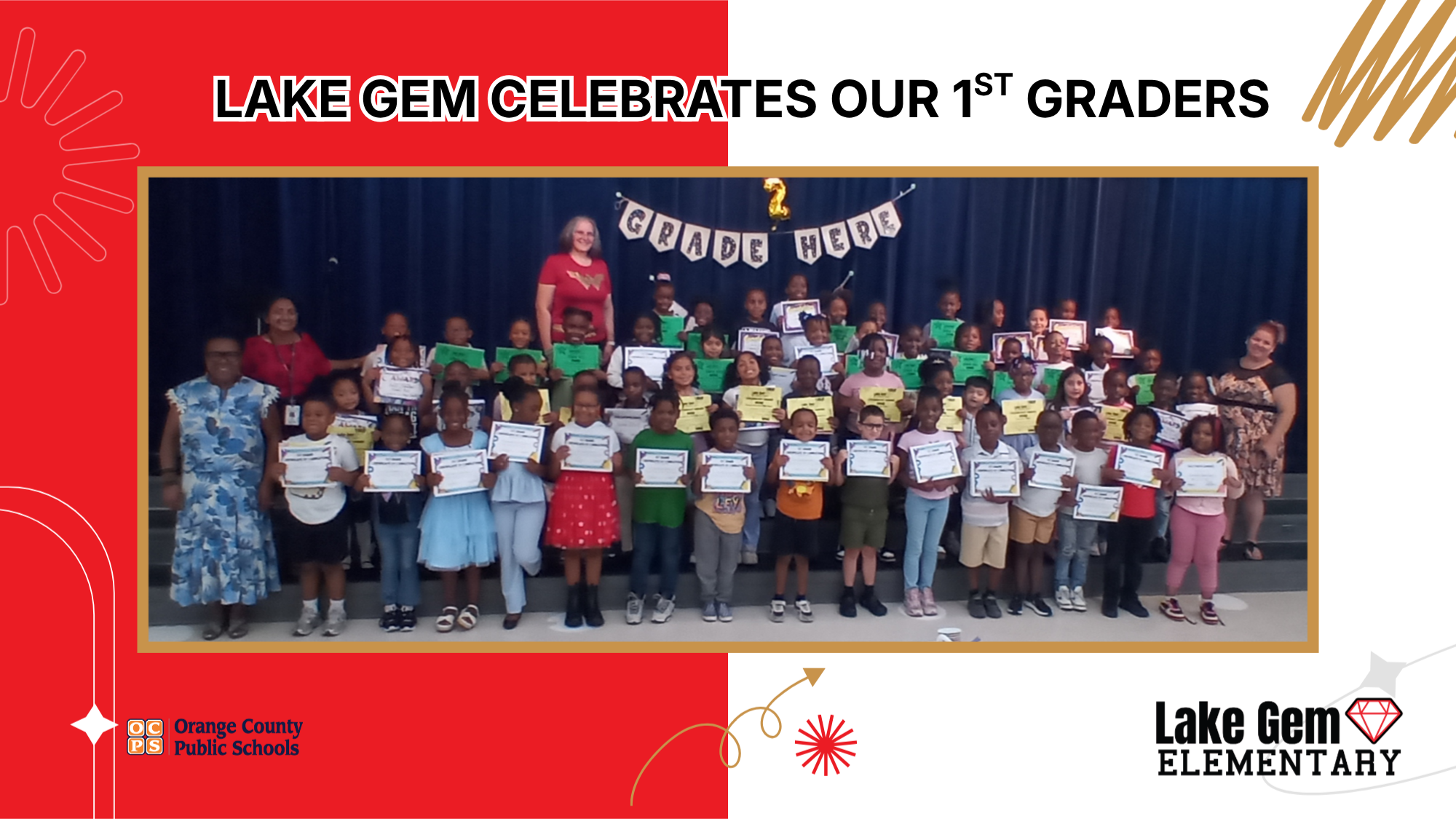 Celebrating our LGE 1st Graders Today!
