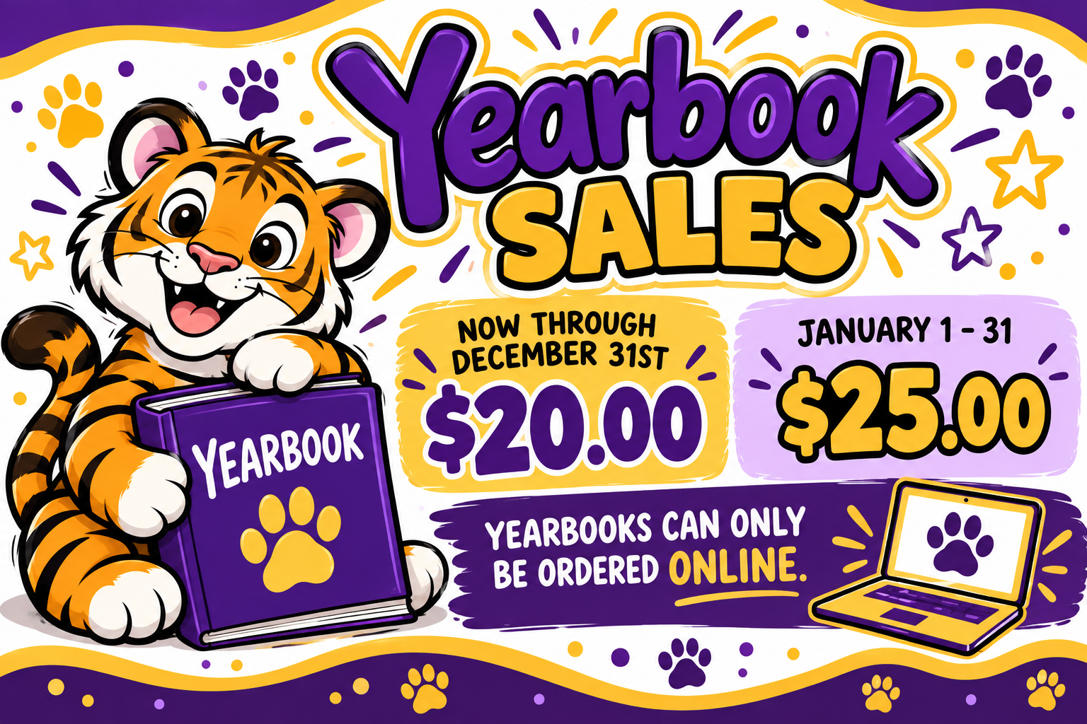 Yearbooks Are On Sale Now!!