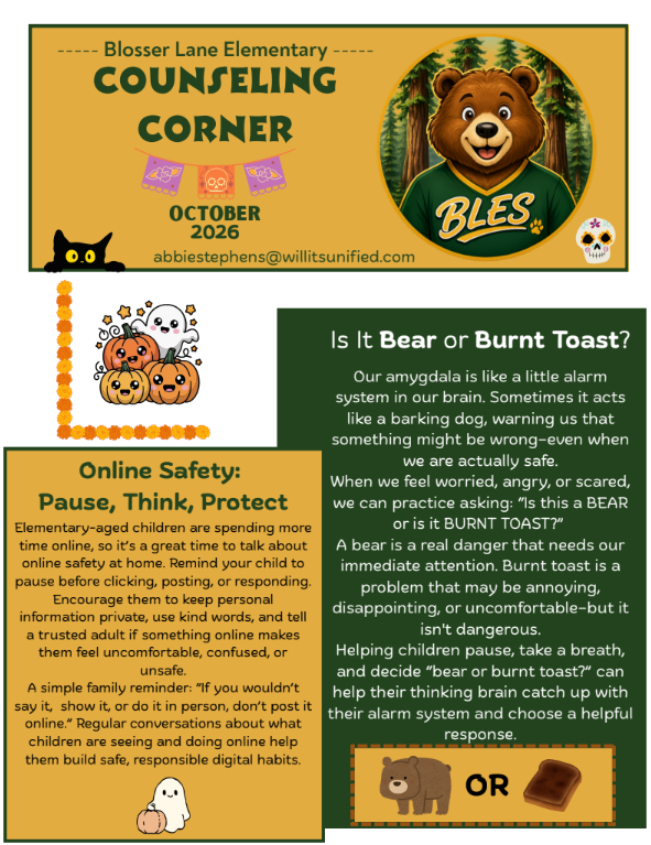October 2026 Counseling Corner