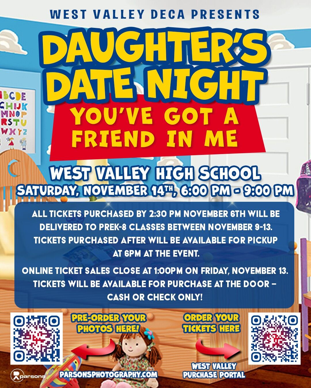 Sat, Nov. 14, 2026 – Daughter’s Date Night