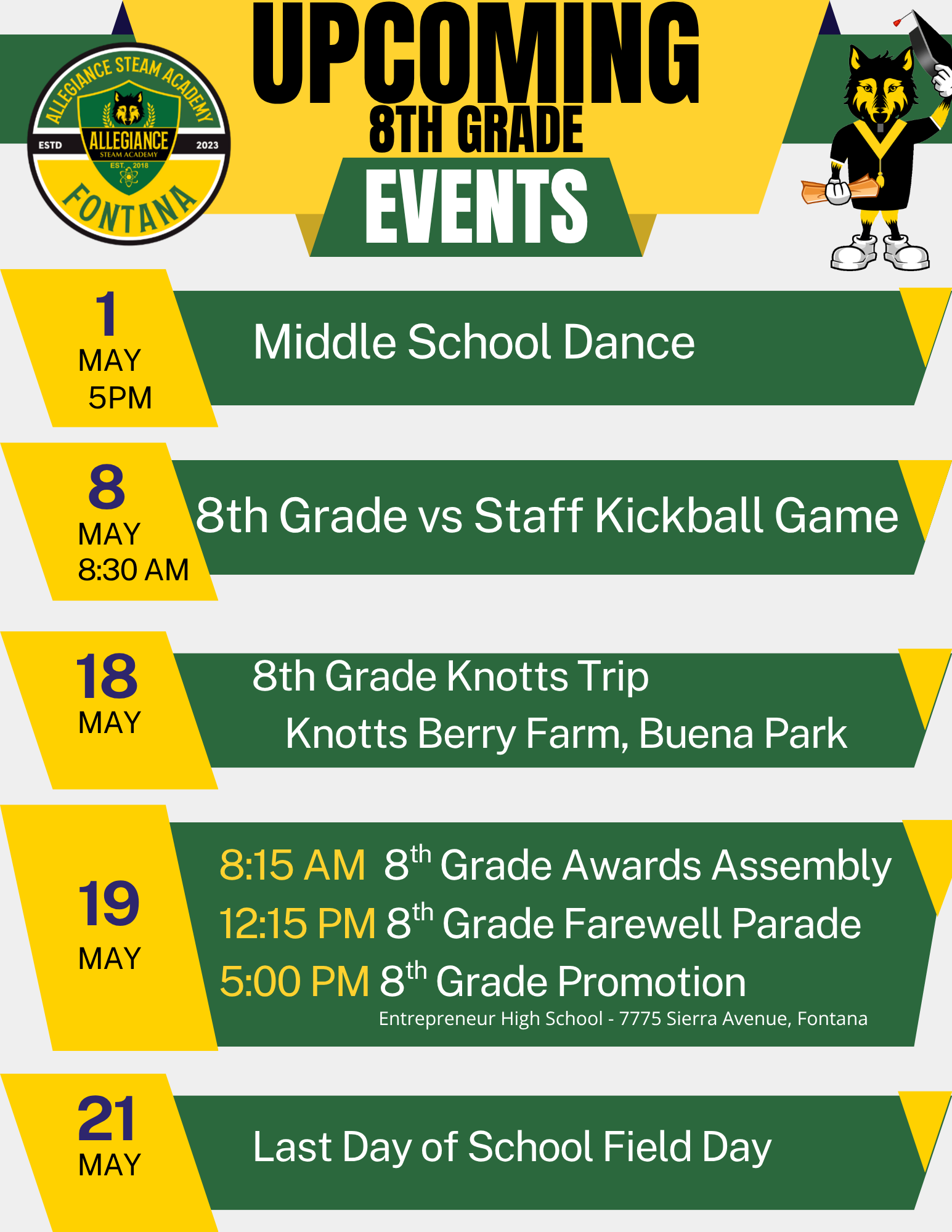 Celebrating Our 8th Grade Class of 2026 – Upcoming Events & Promotion Details