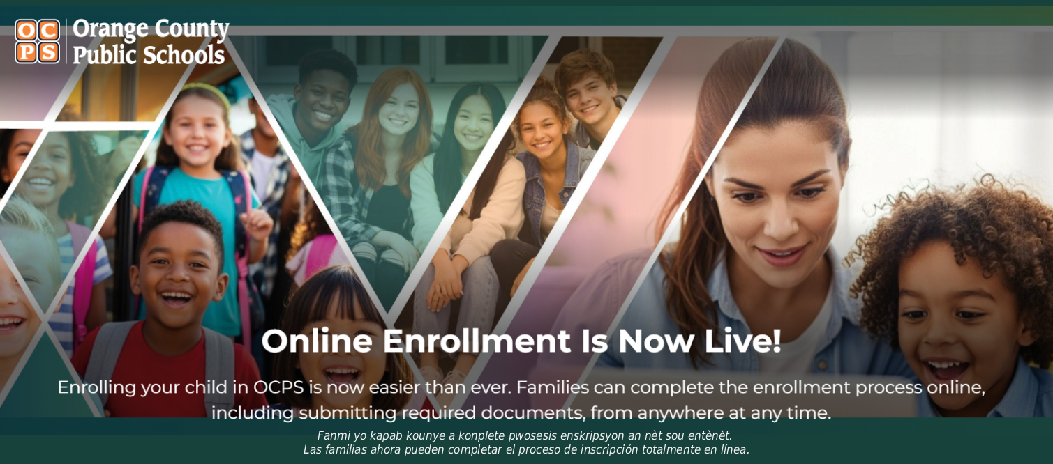 Enrolling your child is now going online!