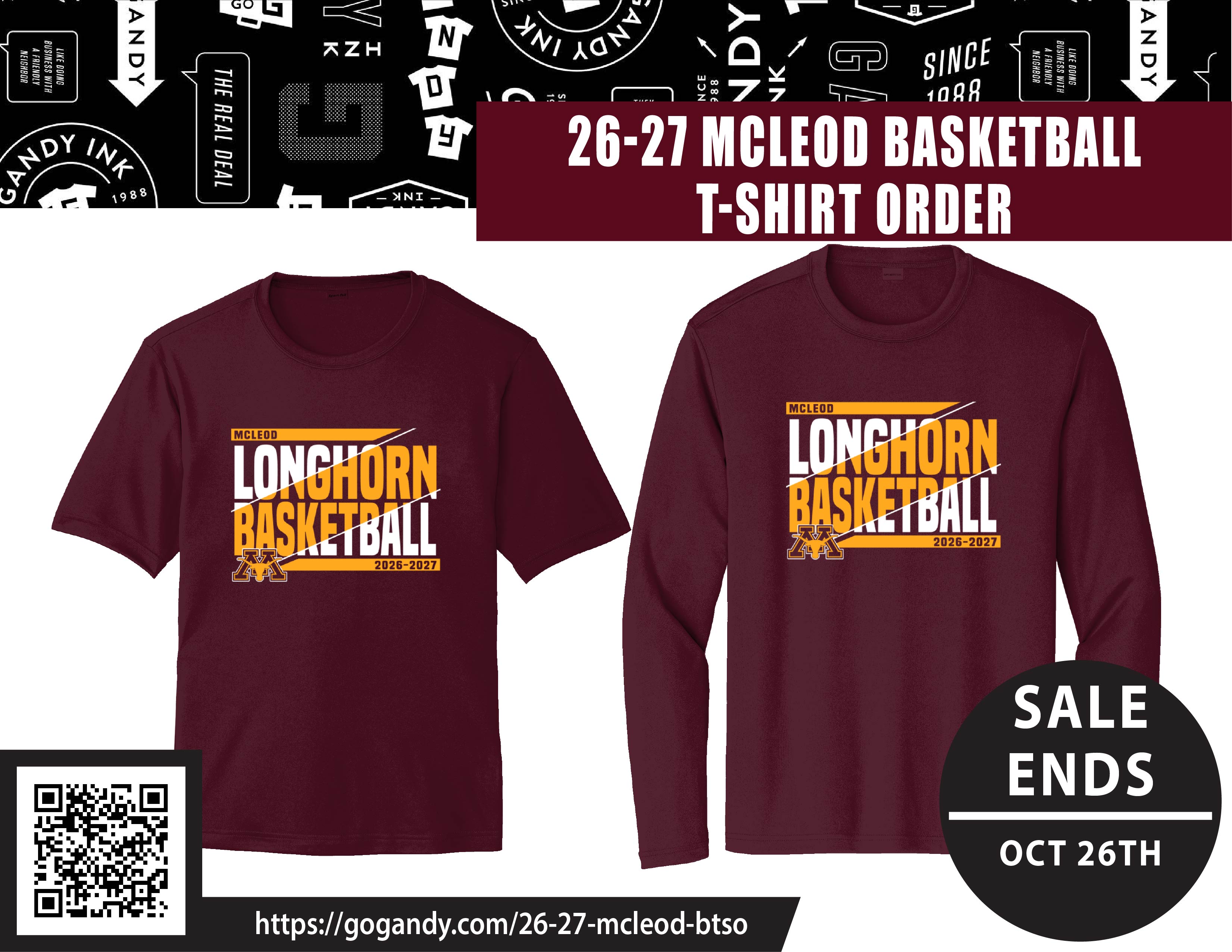 Basketball Shirt Order Information