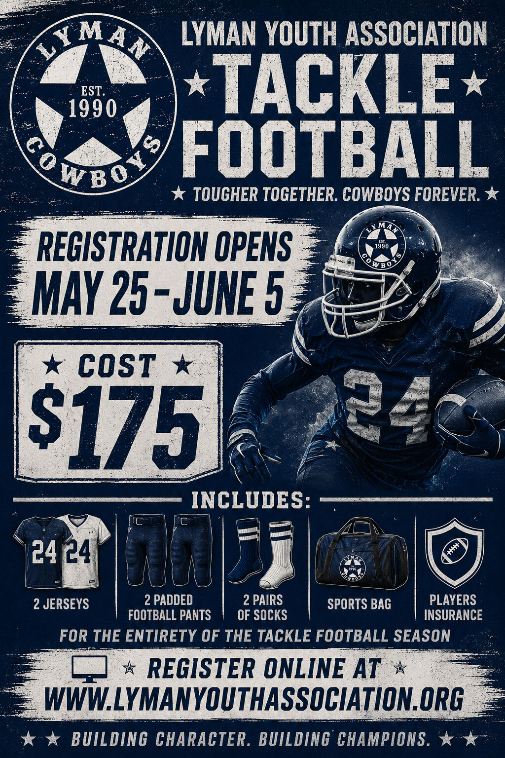 Community Post: Lyman Youth Association- Tackle Football