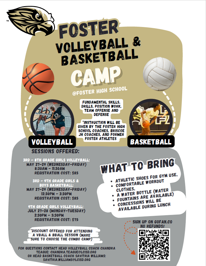 Foster Volleyball & Basketball Camps