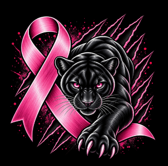 Edison Middle School: Gear Up for the "Pink Out" Game! Panther Pink Ribbon T-Shirts On Sale Now