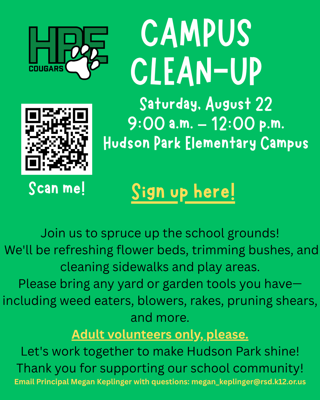 HPE Campus Clean-Up Day, 8/22/2026