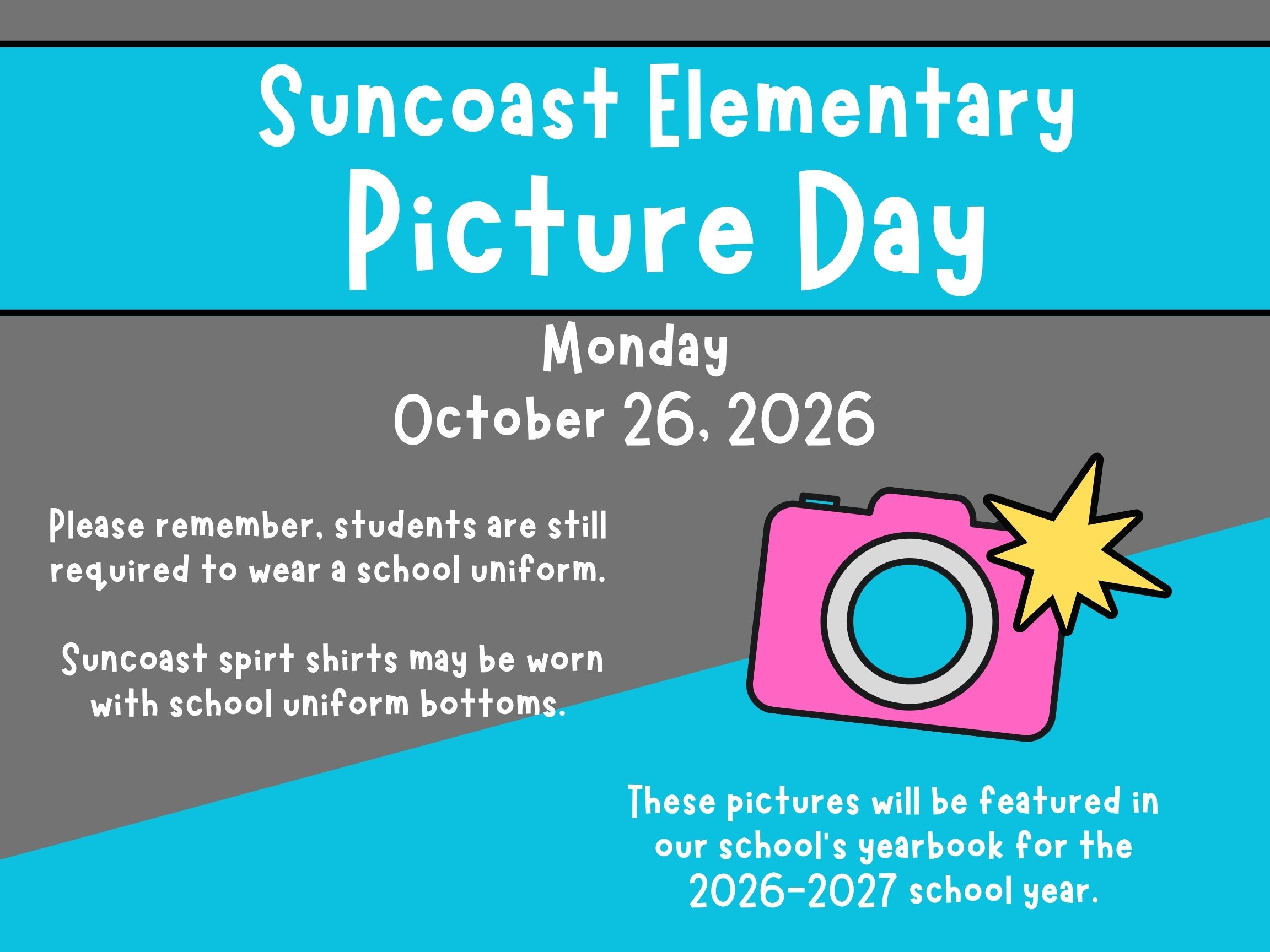 Fall Picture Day - Monday, October 26