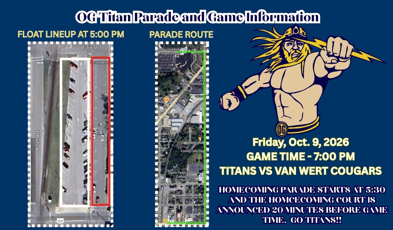 Homecoming Parade and Game Information