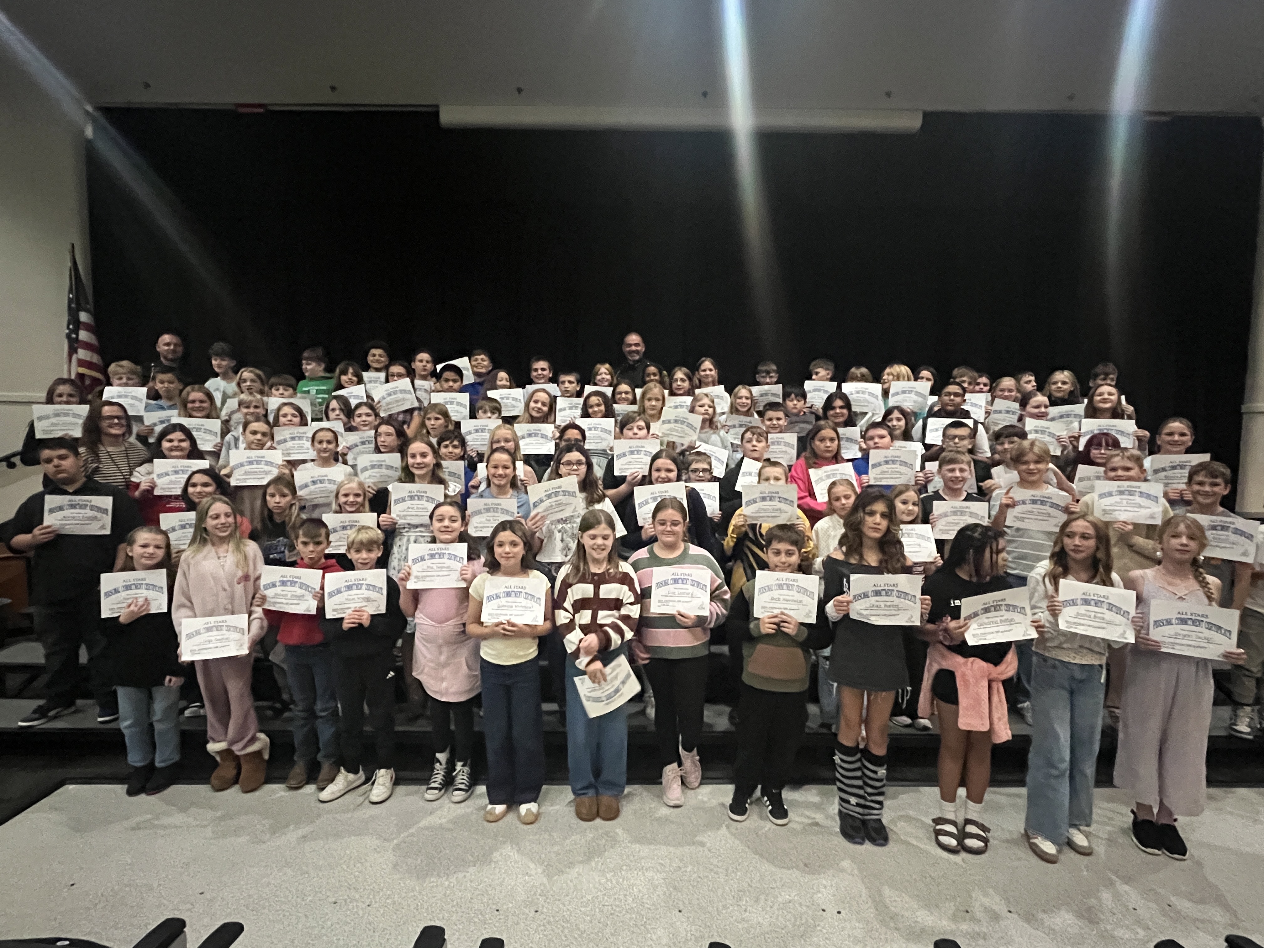 WCMS Hosts 6th Grade All-Stars Ceremony to Discourage Risky Behaviors